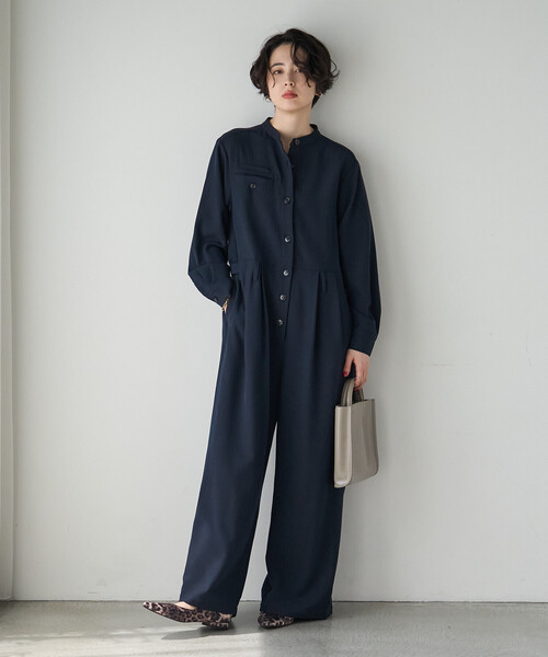 FREAK'S STORE(フリークスストア)の「ジャンプスーツ/オールインワン(つなぎ/オールインワン・レディース・チャコール/ネイビー・MEDIUM/SMALL)」の3枚目の写真