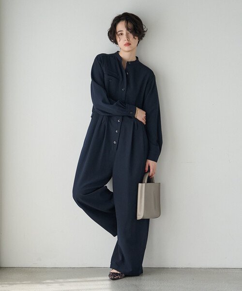 FREAK'S STORE(フリークスストア)の「ジャンプスーツ/オールインワン(つなぎ/オールインワン・レディース・チャコール/ネイビー・MEDIUM/SMALL)」の4枚目の写真