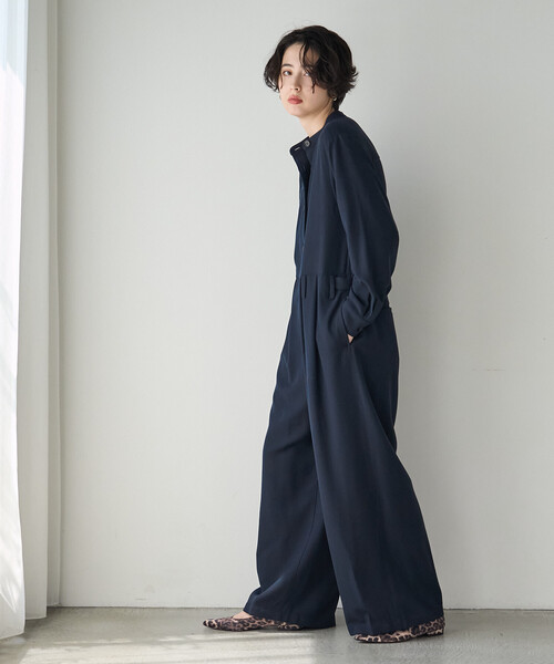 FREAK'S STORE(フリークスストア)の「ジャンプスーツ/オールインワン(つなぎ/オールインワン・レディース・チャコール/ネイビー・MEDIUM/SMALL)」の5枚目の写真