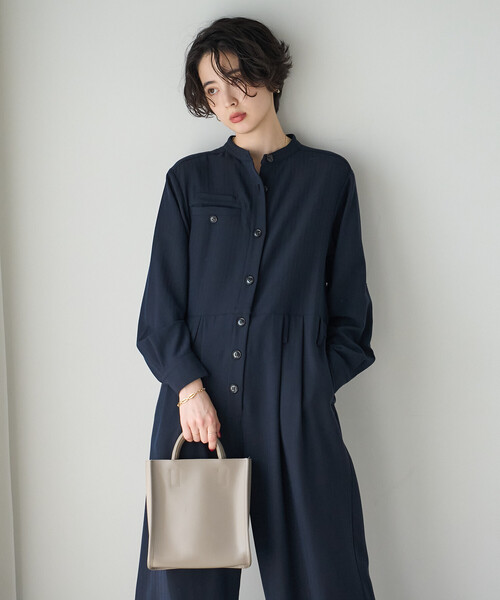 FREAK'S STORE(フリークスストア)の「ジャンプスーツ/オールインワン(つなぎ/オールインワン・レディース・チャコール/ネイビー・MEDIUM/SMALL)」の9枚目の写真