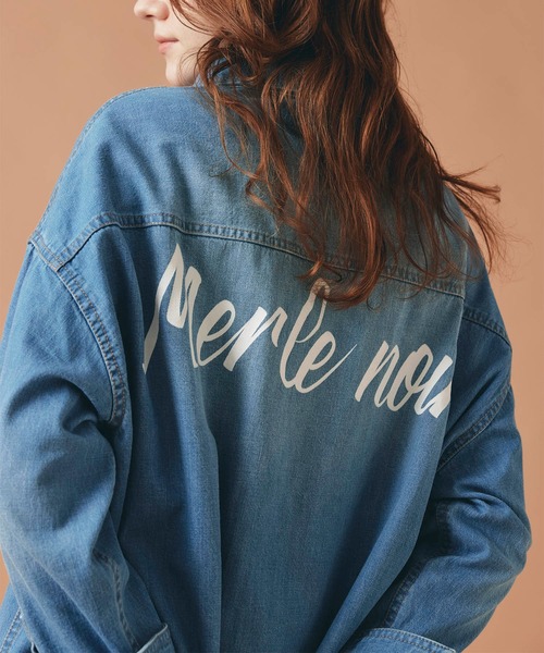 AT THE TRNK(アットザトランク)の「バック ロゴプリント デニム シャツ AT THE TRNK(シャツ/ブラウス・レディース・ブルー・フリー)」の15枚目の写真
