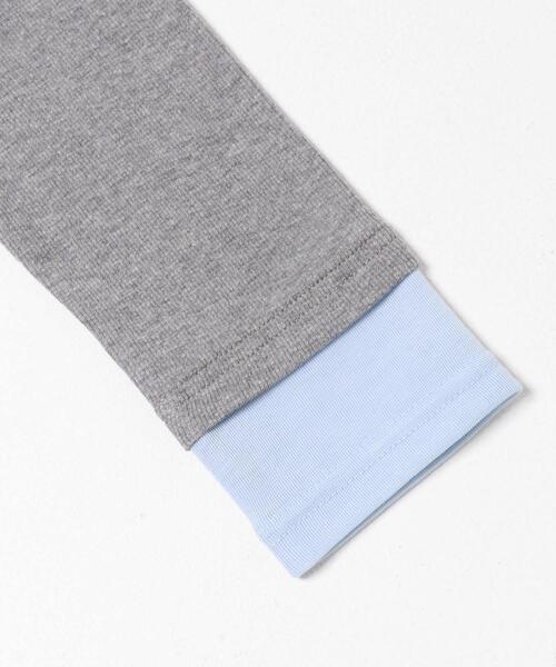 SENSE OF PLACE by URBAN RESEARCH(センスオブプレイスバイアーバンリサーチ)の「ヘンリーネックレイヤードトップ(Tシャツ/カットソー・レディース・ブラック/グレー/ブラウン・ONE)」の11枚目の写真