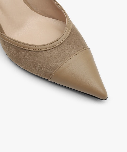 SAPPUN(サプン)の「Sorenne(ソレンヌ)コンビスティレットパンプス(7cm)(220-65205)SAPPUN(サプン)(パンプス・レディース・ブラック/ベージュ・22.5/23/23.5/24/24.5)」の10枚目の写真
