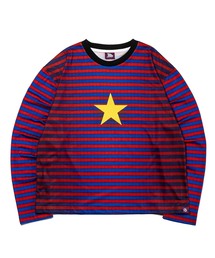 SAGE（セージ）の「SAGE / セイジ Full-Graphic Star Striped L/S Tee（Tシャツ/カットソー）」