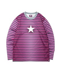 SAGE（セージ）の「SAGE / セイジ Full-Graphic Star Striped L/S Tee（Tシャツ/カットソー）」