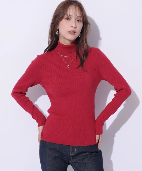 Mystrada(マイストラーダ)の「ウールタートルニット(ニット/セーター・レディース・ホワイト/レッド/ブラック/ベージュ系その他・38)」の20枚目の写真