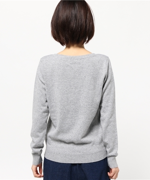 MOUSSY（マウジー）の「COLOR V/N KNIT（ニット/セーター・レディース・ライトブルー/イエロー/トップグレー/オフホワイト・FREE）」の11枚目の写真