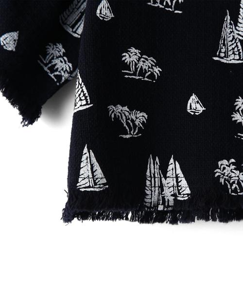 green label relaxing(グリーンレーベルリラクシング)の「プリペラ ヨットプリント プルオーバー◆(シャツ/ブラウス・キッズ・オフホワイト/ネイビー・95/105/115/125)」の6枚目の写真