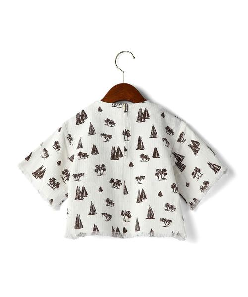 green label relaxing(グリーンレーベルリラクシング)の「プリペラ ヨットプリント プルオーバー◆(シャツ/ブラウス・キッズ・オフホワイト/ネイビー・95/105/115/125)」の7枚目の写真