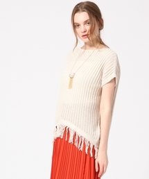 HARE | フリンジサマーニットプルオーバー(HARE)(ニット/セーター)