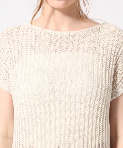 HARE（ハレ）の「フリンジサマーニットプルオーバー(HARE)（ニット/セーター・レディース・グレー/ホワイト・ONE SIZE/FREE）」の8枚目の写真