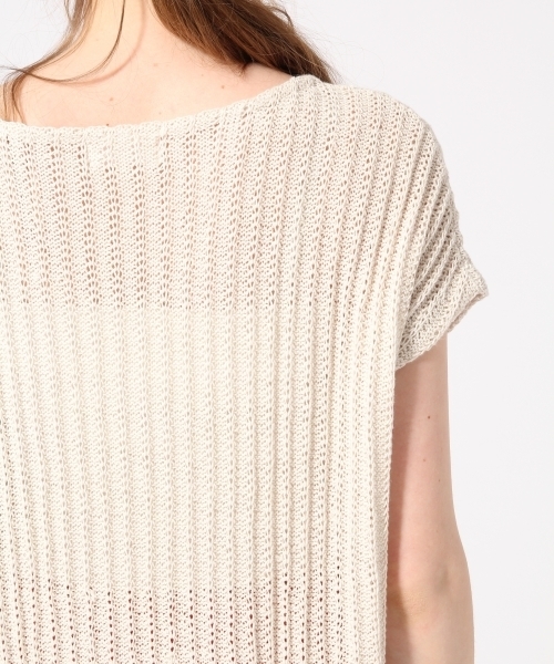 HARE（ハレ）の「フリンジサマーニットプルオーバー(HARE)（ニット/セーター・レディース・グレー/ホワイト・ONE SIZE/FREE）」の11枚目の写真