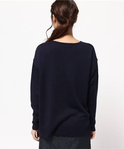 UNITED TOKYO（ユナイテッドトウキョウ）の「ウールミックスワイドプルオーバー（ニット/セーター・レディース・グレー/ベージュ/ネイビー・1）」の6枚目の写真