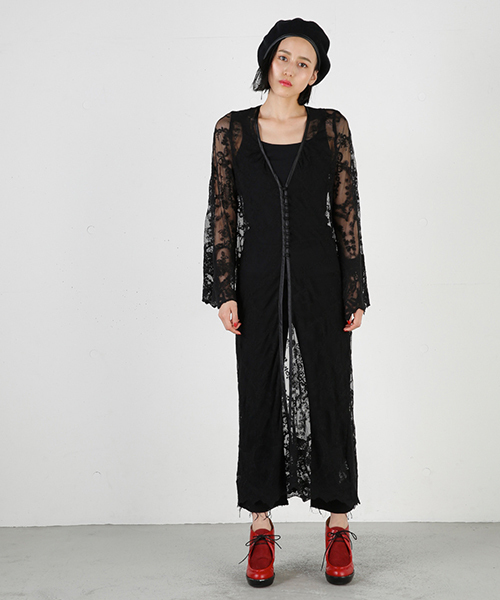 MOUSSY(マウジー)の「BUTTON UP LACE CD Ⅱ(カーディガン/ボレロ・レディース・ダークブルー/イエロー系その他/ライトベージュ/ブラック・FREE)」の2枚目の写真