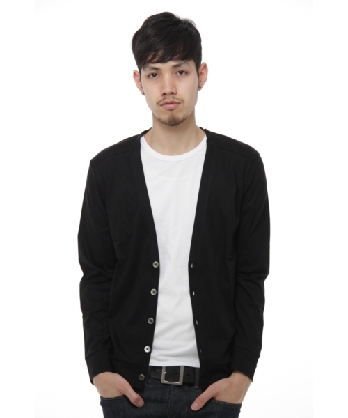 NANO universe（ナノユニバース）の「スムースカーデ（カーディガン/ボレロ・メンズ・ブラック/その他1・MEDIUM/LARGE）」の5枚目の写真