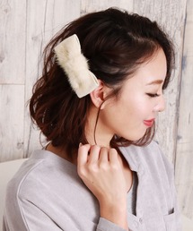 ミンクファーバレッタ」に該当するヘアピンファッション通販