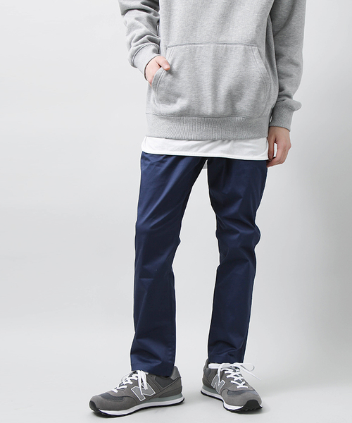 WEGO(ウィゴー)の「WEGO/ストレッチサテンテーパードパンツ(その他パンツ・メンズ・カーキ/ネイビー・LARGE/MEDIUM)」の7枚目の写真