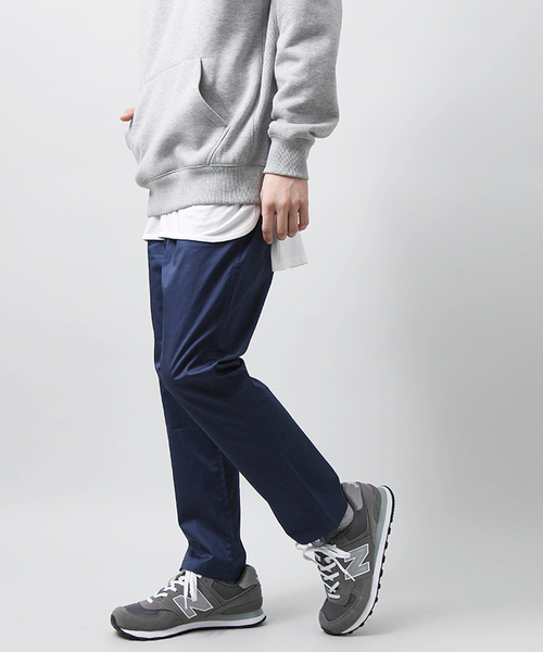 WEGO(ウィゴー)の「WEGO/ストレッチサテンテーパードパンツ(その他パンツ・メンズ・カーキ/ネイビー・LARGE/MEDIUM)」の14枚目の写真