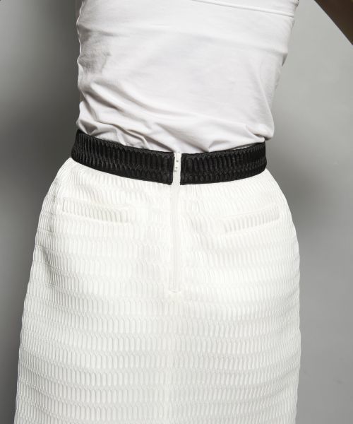 MILLION CARATS（ミリオンカラッツ）の「メッシュスカート[SPORTS/スポーツ]【2017SPRING】（スカート・レディース・ブラック/オフホワイト・SMALL/MEDIUM）」の3枚目の写真