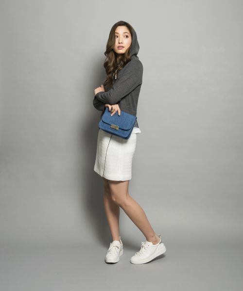 MILLION CARATS（ミリオンカラッツ）の「メッシュスカート[SPORTS/スポーツ]【2017SPRING】（スカート・レディース・ブラック/オフホワイト・SMALL/MEDIUM）」の5枚目の写真