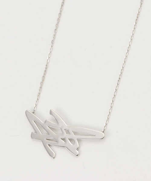 SCALA（スカラ）の「【SCALA/スカラ】Scribble落書きネックレス（ネックレス・レディース・アンティークシルバー/ゴールド/シルバー・FREE）」の2枚目の写真