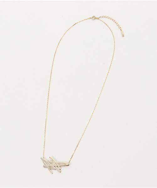 SCALA（スカラ）の「【SCALA/スカラ】Scribble落書きネックレス（ネックレス・レディース・アンティークシルバー/ゴールド/シルバー・FREE）」の4枚目の写真