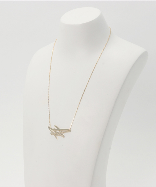 SCALA（スカラ）の「【SCALA/スカラ】Scribble落書きネックレス（ネックレス・レディース・アンティークシルバー/ゴールド/シルバー・FREE）」の8枚目の写真