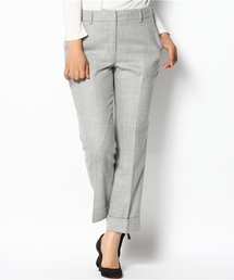 Demi-Luxe BEAMS | LAPIS LUCE / ウール 裾ダブル9分丈パンツ(スラックス)