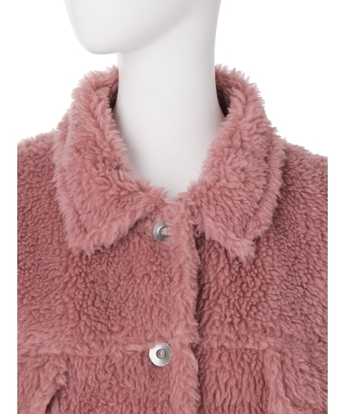 MURUA（ムルーア）の「オーバーボアＧジャン（ブルゾン・レディース・アイボリー/ブラック/ピンク/その他1・1/2）」の7枚目の写真