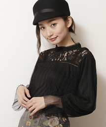 RAY CASSIN | レース・チュールドッキングブラウス(シャツ/ブラウス)