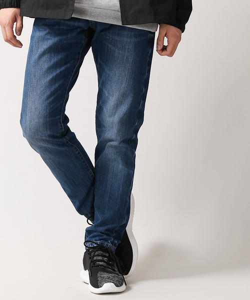 WEGO（ウィゴー）の「WEGO/セルビッジテーパードデニムパンツ（デニムパンツ・メンズ・インディゴブルー/ノンウォッシュ・SMALL/MEDIUM/LARGE）」の2枚目の写真