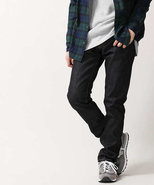 WEGO（ウィゴー）の「WEGO/セルビッジテーパードデニムパンツ（デニムパンツ・メンズ・インディゴブルー/ノンウォッシュ・SMALL/MEDIUM/LARGE）」の18枚目の写真