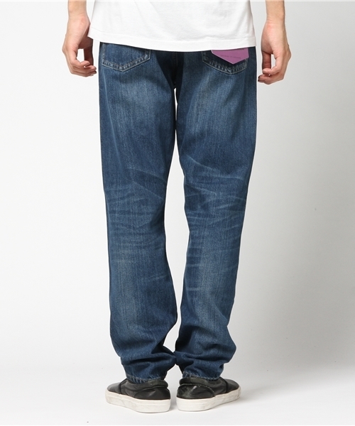 WEGO（ウィゴー）の「WEGO/セルビッジテーパードデニムパンツ（デニムパンツ・メンズ・インディゴブルー/ノンウォッシュ・SMALL/MEDIUM/LARGE）」の4枚目の写真