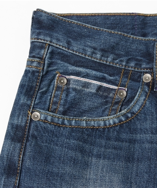 WEGO（ウィゴー）の「WEGO/セルビッジテーパードデニムパンツ（デニムパンツ・メンズ・インディゴブルー/ノンウォッシュ・SMALL/MEDIUM/LARGE）」の11枚目の写真