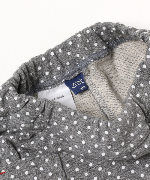 RAGMART(ラグマート)の「ドットプリントキュロット(スカート・キッズ・グレー/ブラウン・110/100/120/130)」の6枚目の写真