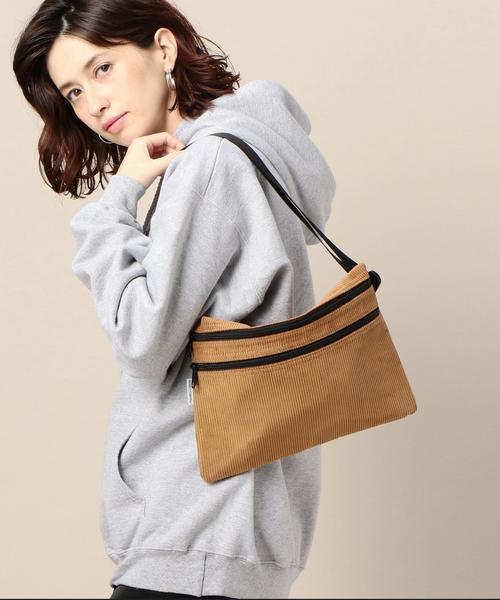 PARROTT CANVAS(パロットキャンバス)の「<Parrott Canvas>コーデュロイサコッシュ ◆(ショルダーバッグ・レディース・ブラック/ブラウン・FREE)」の6枚目の写真