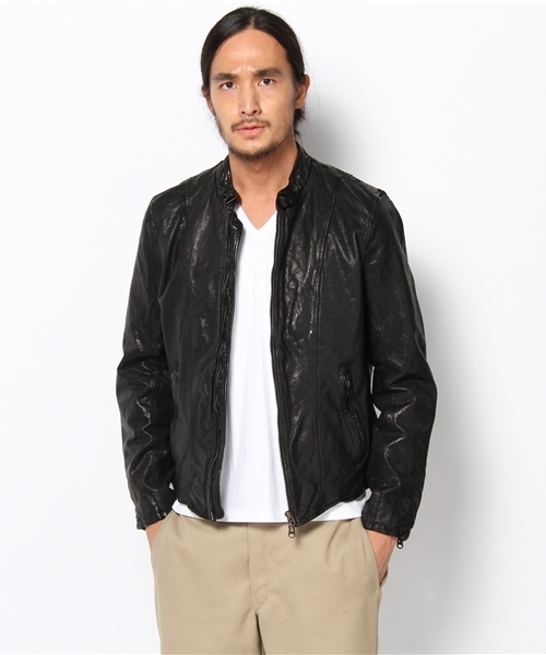 BEAMS（ビームス）の「□BEAMS / シングルライダースジャケット（ライダースジャケット・メンズ・ブラック・SMALL/MEDIUM/LARGE）」の9枚目の写真