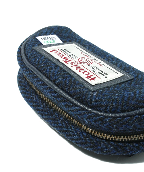 BEAMS GOLF(ビームスゴルフ)の「△BEAMS GOLF / ハリスツイードボールケース(スポーツグッズ・メンズ・ブラウン/オリーブ/ブルー・ONE SIZE)」の5枚目の写真