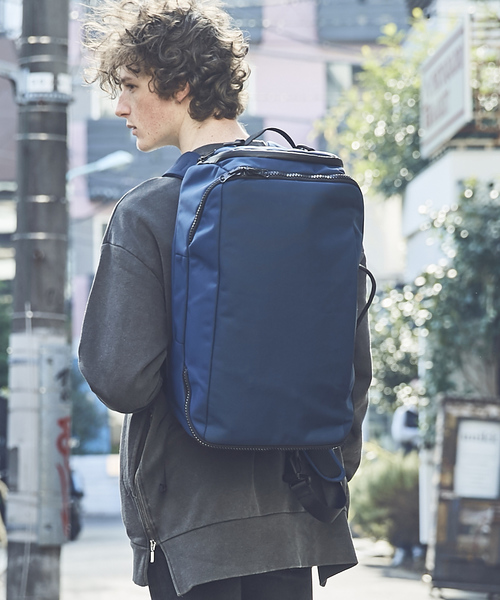 wdl.(ワームデザインラボ)の「【worm design lab/ワーム デザイン ラボ 】CITY TRAVEL BACKPACK(バックパック/リュック・メンズ・ブラック/ネイビー・FREE)」の18枚目の写真
