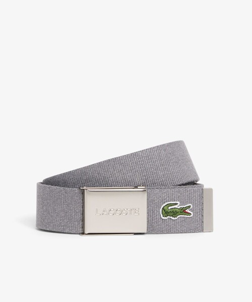 LACOSTE（ラコステ）の「『Made in France』 L.12.12 布ベルト（ベルト・メンズ・ネイビー/レッド/グリーン/ブラック/カーキ/ブルー/ホワイト/ロイヤルブルー/ベージュ/チャコールグレー/アーミー/モスグリーン/クリアブルー/エンジ/セージグリーン/チャコール/ライトベージュ/ワイン/サンドベージュ/グレー/クリアグリーン・FREE/90-110cm/110cm）」の5枚目の写真