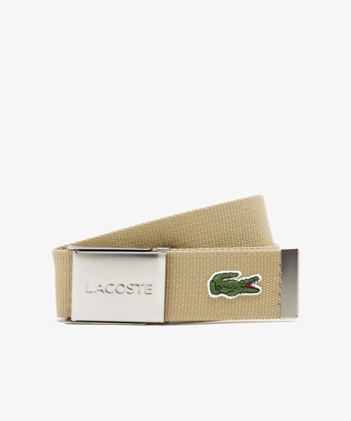 LACOSTE（ラコステ）の「『Made in France』 L.12.12 布ベルト（ベルト・メンズ・ネイビー/レッド/グリーン/ブラック/カーキ/ブルー/ホワイト/ロイヤルブルー/ベージュ/チャコールグレー/アーミー/モスグリーン/クリアブルー/エンジ/セージグリーン/チャコール/ライトベージュ/ワイン/サンドベージュ/グレー/クリアグリーン・FREE/90-110cm/110cm）」の9枚目の写真