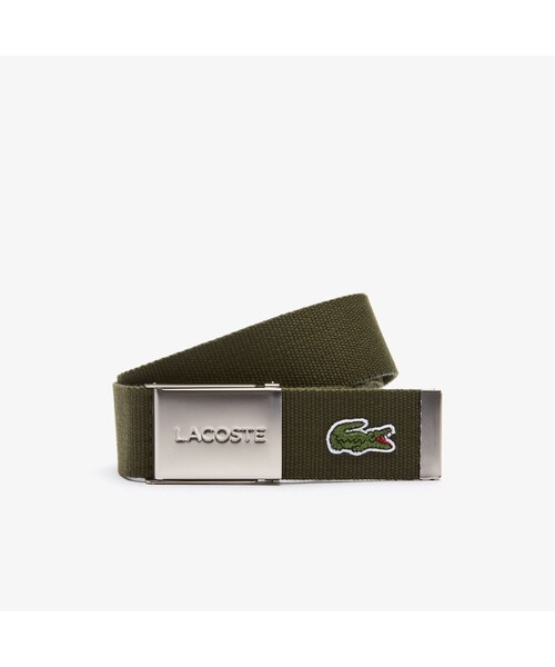LACOSTE（ラコステ）の「『Made in France』 L.12.12 布ベルト（ベルト・メンズ・ネイビー/レッド/グリーン/ブラック/カーキ/ブルー/ホワイト/ロイヤルブルー/ベージュ/チャコールグレー/アーミー/モスグリーン/クリアブルー/エンジ/セージグリーン/チャコール/ライトベージュ/ワイン/サンドベージュ/グレー/クリアグリーン・FREE/90-110cm/110cm）」の12枚目の写真