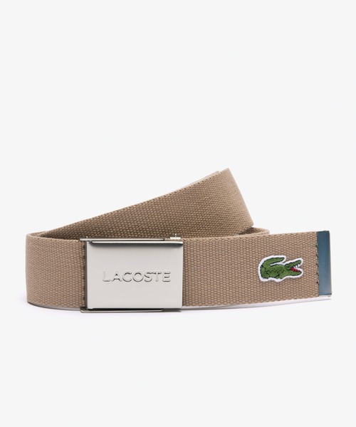 LACOSTE（ラコステ）の「『Made in France』 L.12.12 布ベルト（ベルト・メンズ・ネイビー/レッド/グリーン/ブラック/カーキ/ブルー/ホワイト/ロイヤルブルー/ベージュ/チャコールグレー/アーミー/モスグリーン/クリアブルー/エンジ/セージグリーン/チャコール/ライトベージュ/ワイン/サンドベージュ/グレー/クリアグリーン・FREE/90-110cm/110cm）」の7枚目の写真