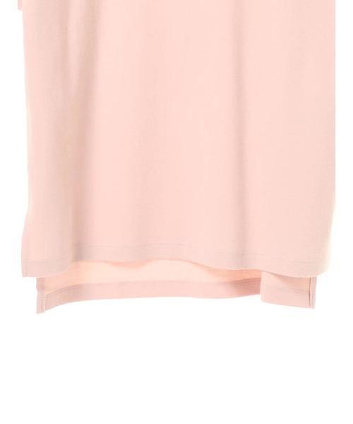 AMERICAN HOLIC(アメリカンホリック)の「60新疆綿スムース五分袖VネックTシャツ★(Tシャツ/カットソー・レディース・ピンクベージュ/ブラック/ダークブルー/オフホワイト/杢グレー・L/M)」の7枚目の写真