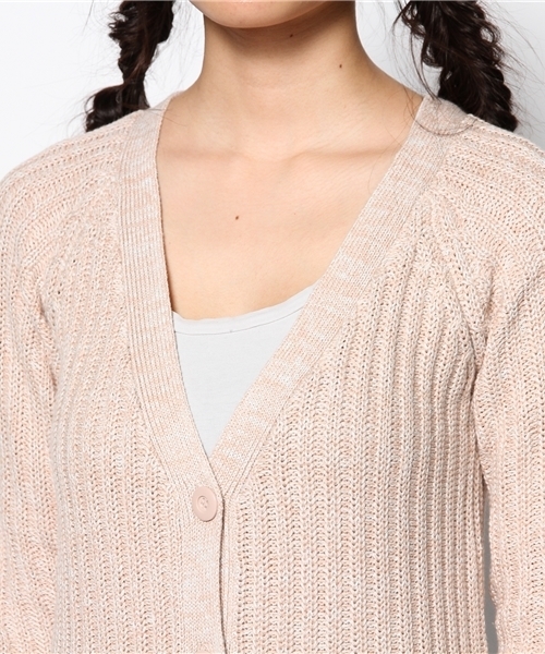 Kastane（カスタネ）の「畦ニットロングCD（カーディガン/ボレロ・レディース・ネイビー/イエロー/ベビーピンク/アイボリー・FREE）」の11枚目の写真