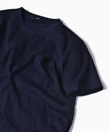 SC: MADE IN JAPAN モチーフ ジャガード/リーフ ポケット Tシャツ□