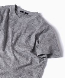 SC: MADE IN JAPAN モチーフ ジャガード/リーフ ポケット Tシャツ□