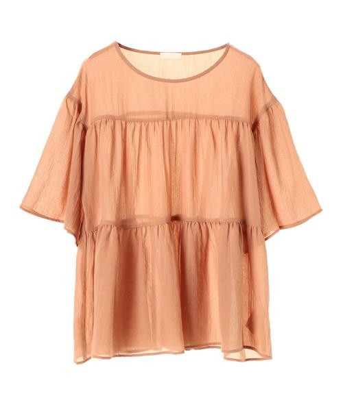 earth music&ecology(アースミュージックアンドエコロジー)の「・ティアードブラウス(シャツ/ブラウス・レディース・キャメル/カーキ/ブラック/ライトベージュ・FREE)」の13枚目の写真