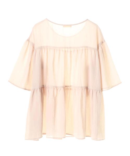 earth music&ecology(アースミュージックアンドエコロジー)の「・ティアードブラウス(シャツ/ブラウス・レディース・キャメル/カーキ/ブラック/ライトベージュ・FREE)」の8枚目の写真