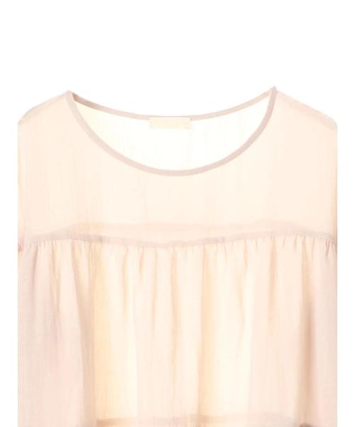 earth music&ecology(アースミュージックアンドエコロジー)の「・ティアードブラウス(シャツ/ブラウス・レディース・キャメル/カーキ/ブラック/ライトベージュ・FREE)」の7枚目の写真